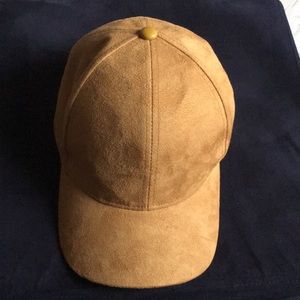 H&M Faux Suede Brown Cap
